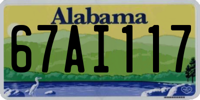 AL license plate 67AI117