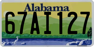 AL license plate 67AI127