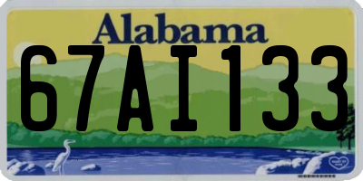 AL license plate 67AI133