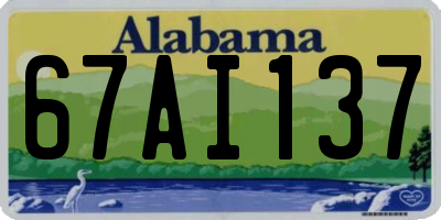 AL license plate 67AI137