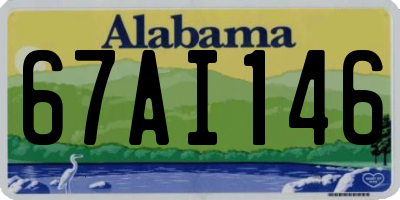 AL license plate 67AI146