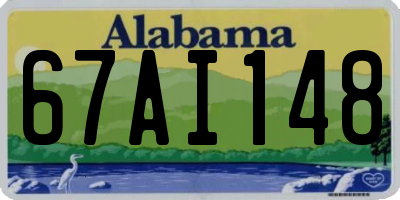 AL license plate 67AI148
