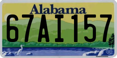 AL license plate 67AI157