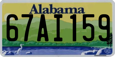 AL license plate 67AI159