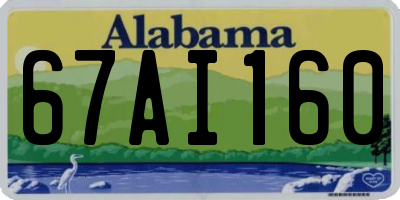AL license plate 67AI160
