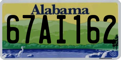 AL license plate 67AI162