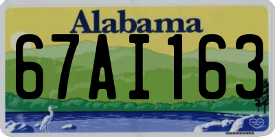 AL license plate 67AI163