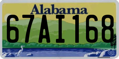 AL license plate 67AI168