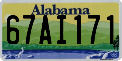 AL license plate 67AI171
