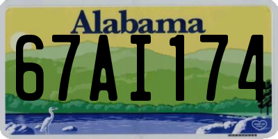 AL license plate 67AI174