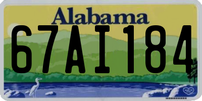 AL license plate 67AI184