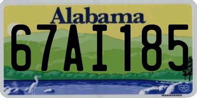 AL license plate 67AI185