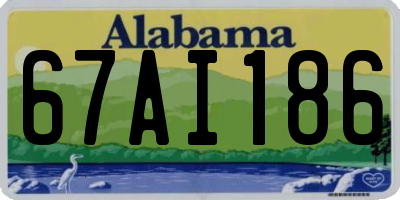 AL license plate 67AI186