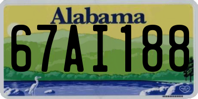 AL license plate 67AI188