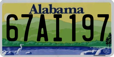 AL license plate 67AI197