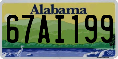 AL license plate 67AI199