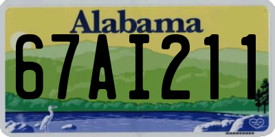 AL license plate 67AI211