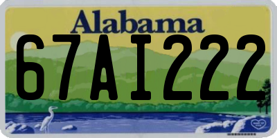 AL license plate 67AI222