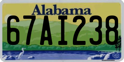 AL license plate 67AI238