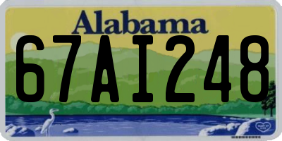 AL license plate 67AI248