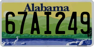 AL license plate 67AI249