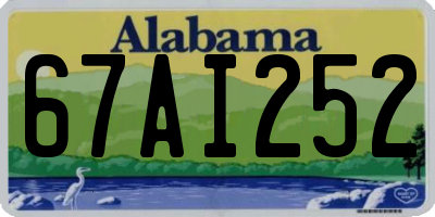 AL license plate 67AI252