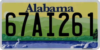 AL license plate 67AI261