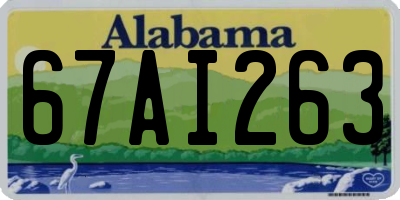 AL license plate 67AI263