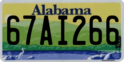 AL license plate 67AI266