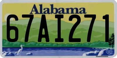 AL license plate 67AI271