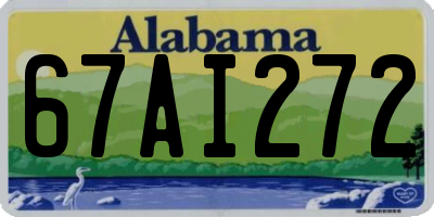 AL license plate 67AI272