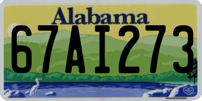 AL license plate 67AI273