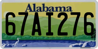 AL license plate 67AI276