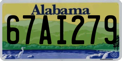 AL license plate 67AI279