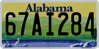AL license plate 67AI284