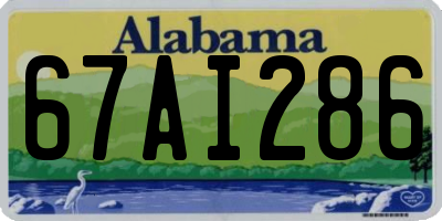 AL license plate 67AI286