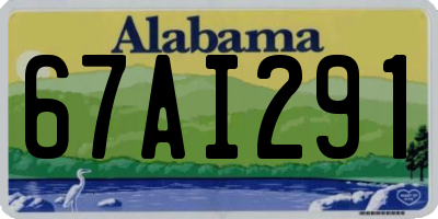 AL license plate 67AI291