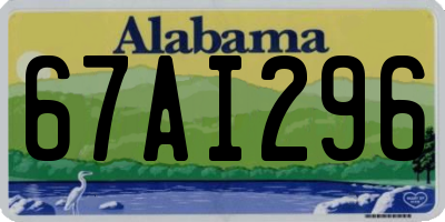 AL license plate 67AI296