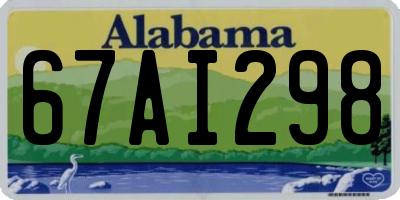 AL license plate 67AI298