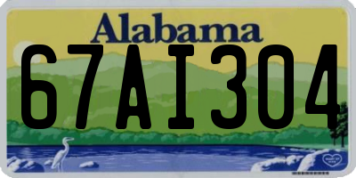 AL license plate 67AI304