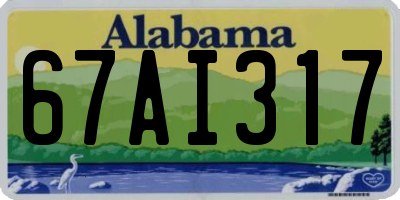 AL license plate 67AI317