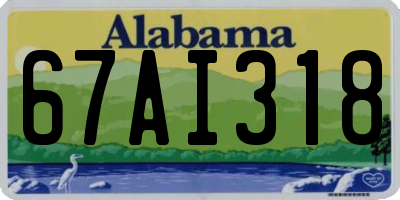AL license plate 67AI318