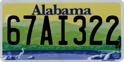 AL license plate 67AI322