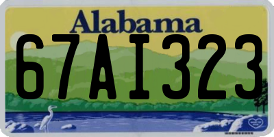 AL license plate 67AI323