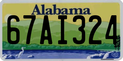 AL license plate 67AI324