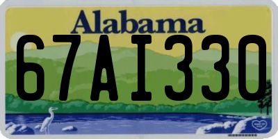 AL license plate 67AI330
