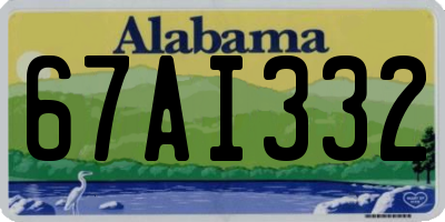 AL license plate 67AI332