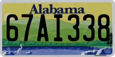 AL license plate 67AI338