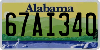 AL license plate 67AI340