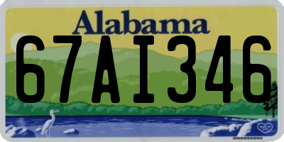 AL license plate 67AI346